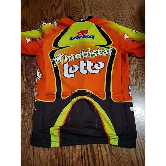 Cycling Jersey Men’s Size Small Shirt Full Zipper Lotto Mobistar - Picture 8 of 8